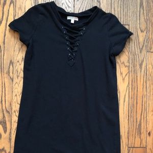 GB Girls Black T-Shirt Dress Size Small